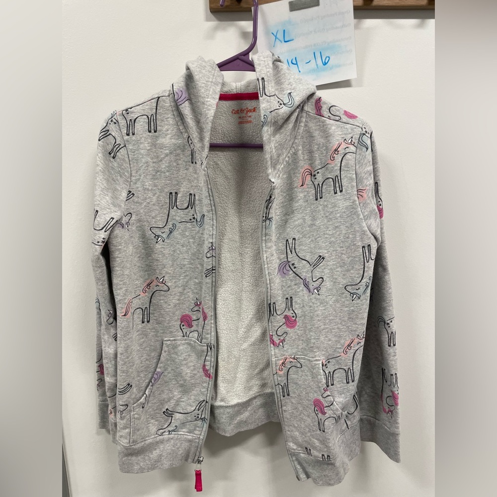 Unicorn zip hoodie